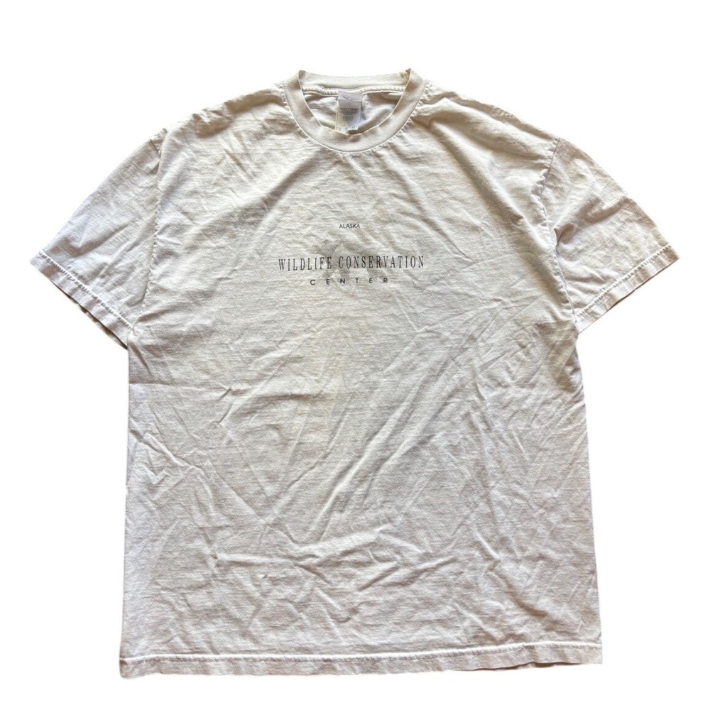 Vintage 90's Alaska Wildlife Conservation Center Nature Polar Bear Shirt Size XL